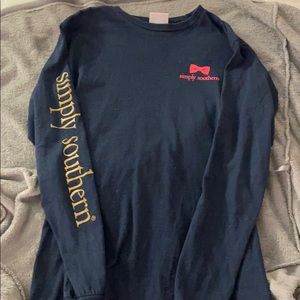 Navy Simply Southern Long Sleeve